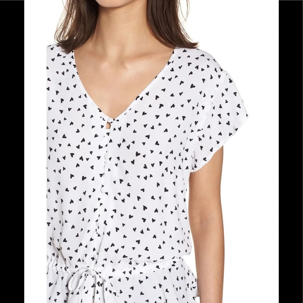 Rails Bretton Black Heart Blouse